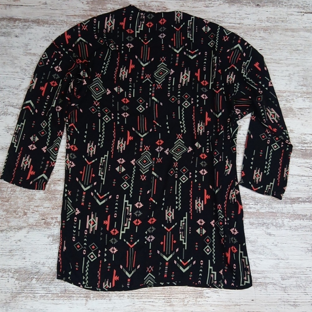 Bohemian Printed Patterned Open Front Lightweight… - image 6